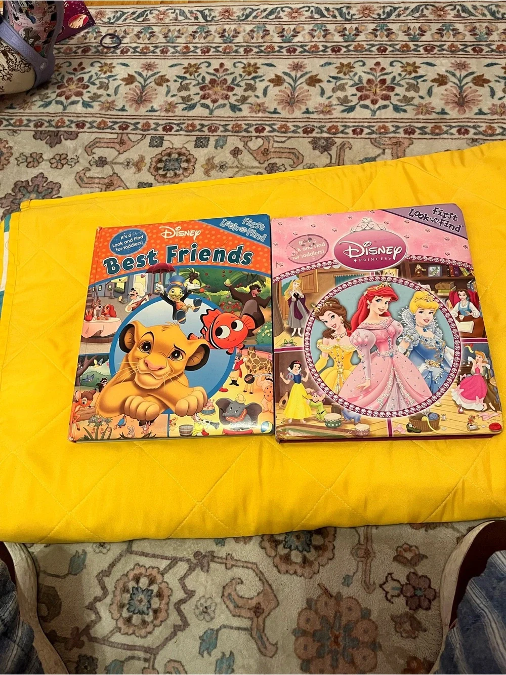 Disney Princess Look and Find Activity Book Pink Cover